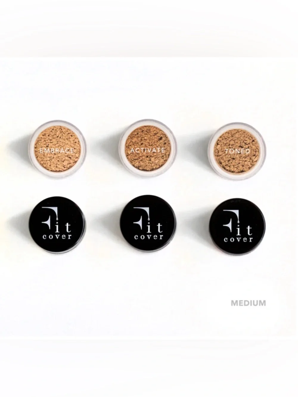 Fit Cover Active Mineral Loose Setting Powder Sample Trio in Medium